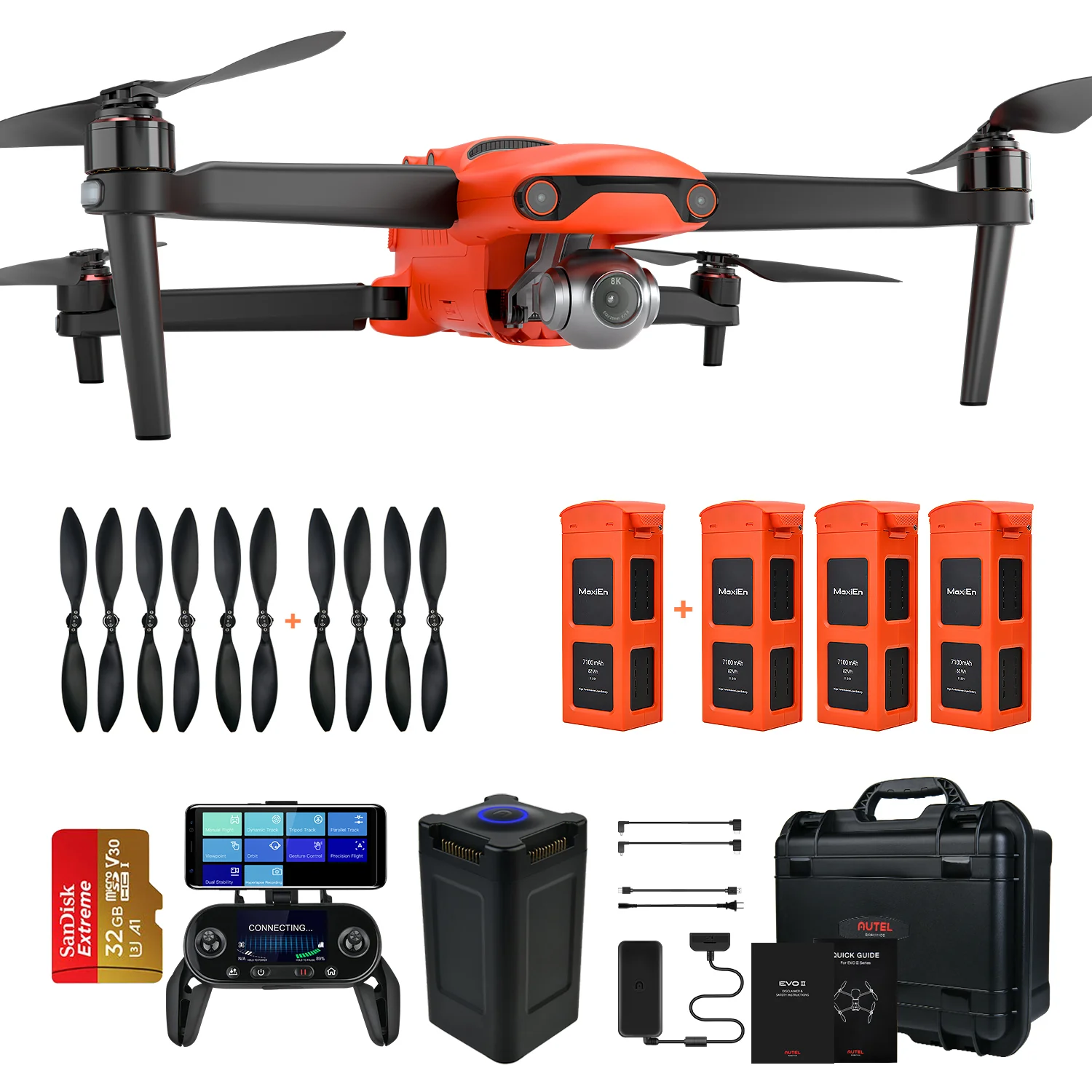 Autel Robotics EVO II Rugged Bundle - 8k Camera Drone Hard Case Combo