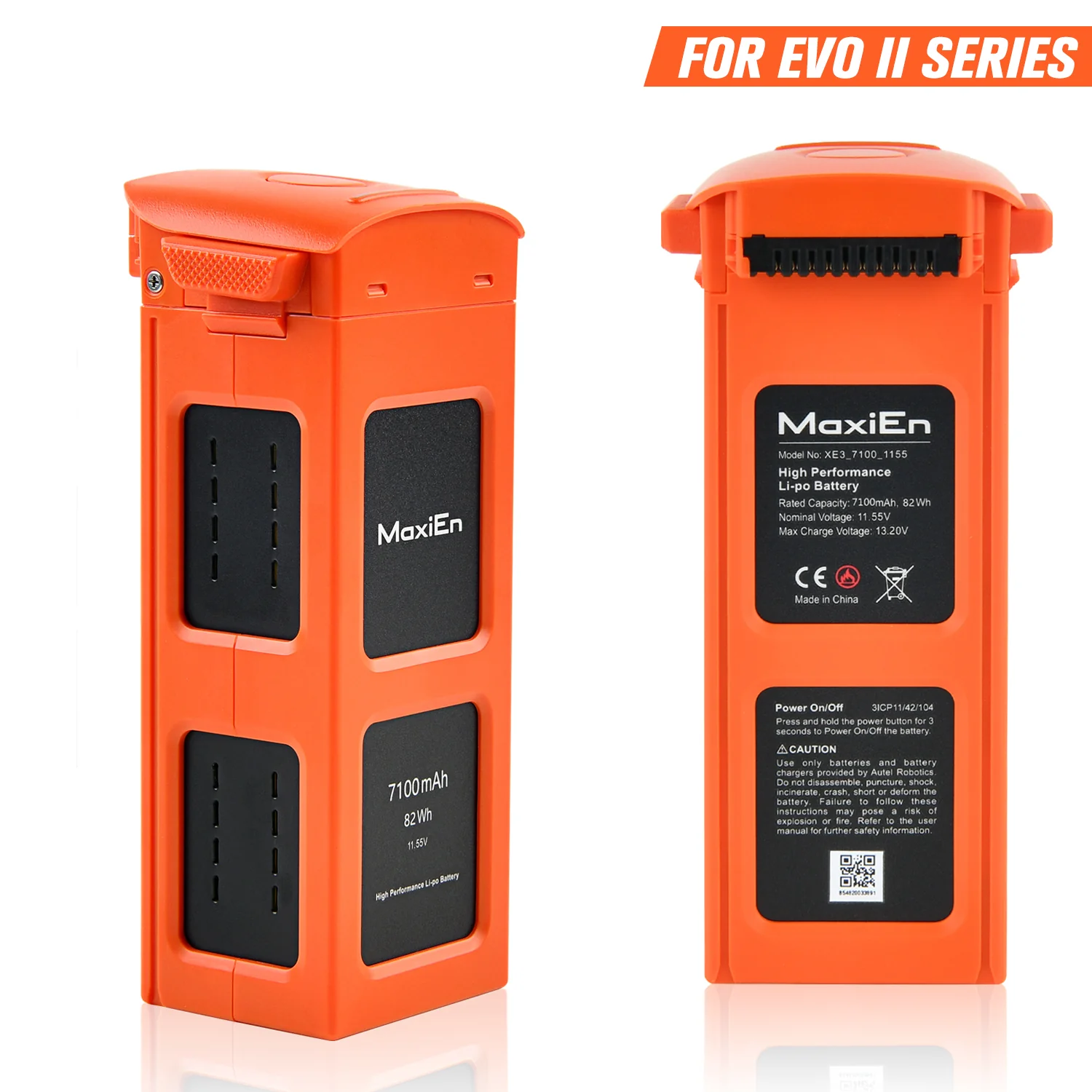 Autel Robotics EVO II Drone Battery 7100mAh - Orange - Image 3