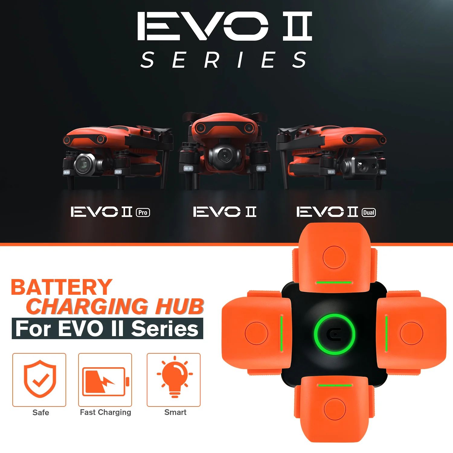 Autel Robotics EVO II Battery Charging Hub - 4 in 1 Multi-battery Charger - Image 10