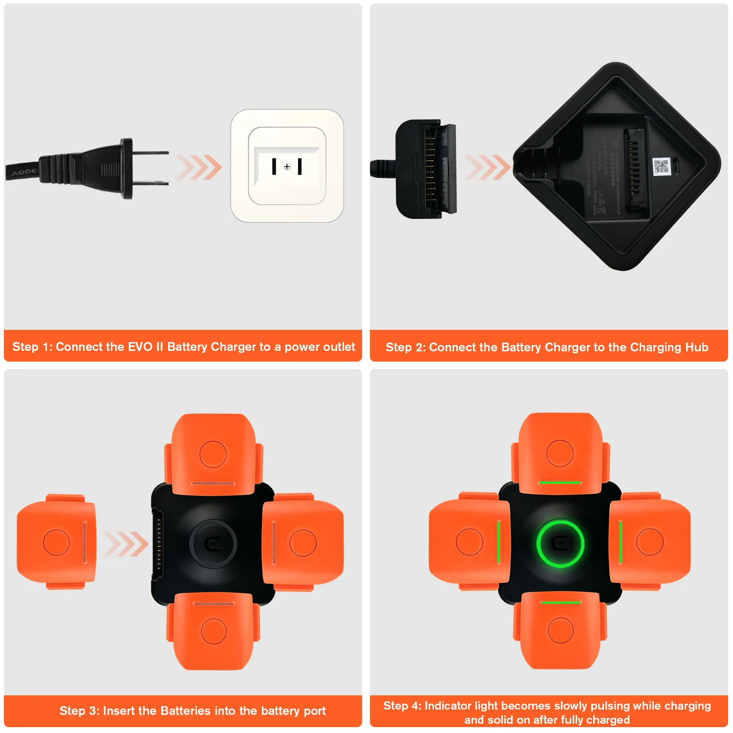 Autel Robotics EVO II Battery Charging Hub - 4 in 1 Multi-battery Charger - Image 8