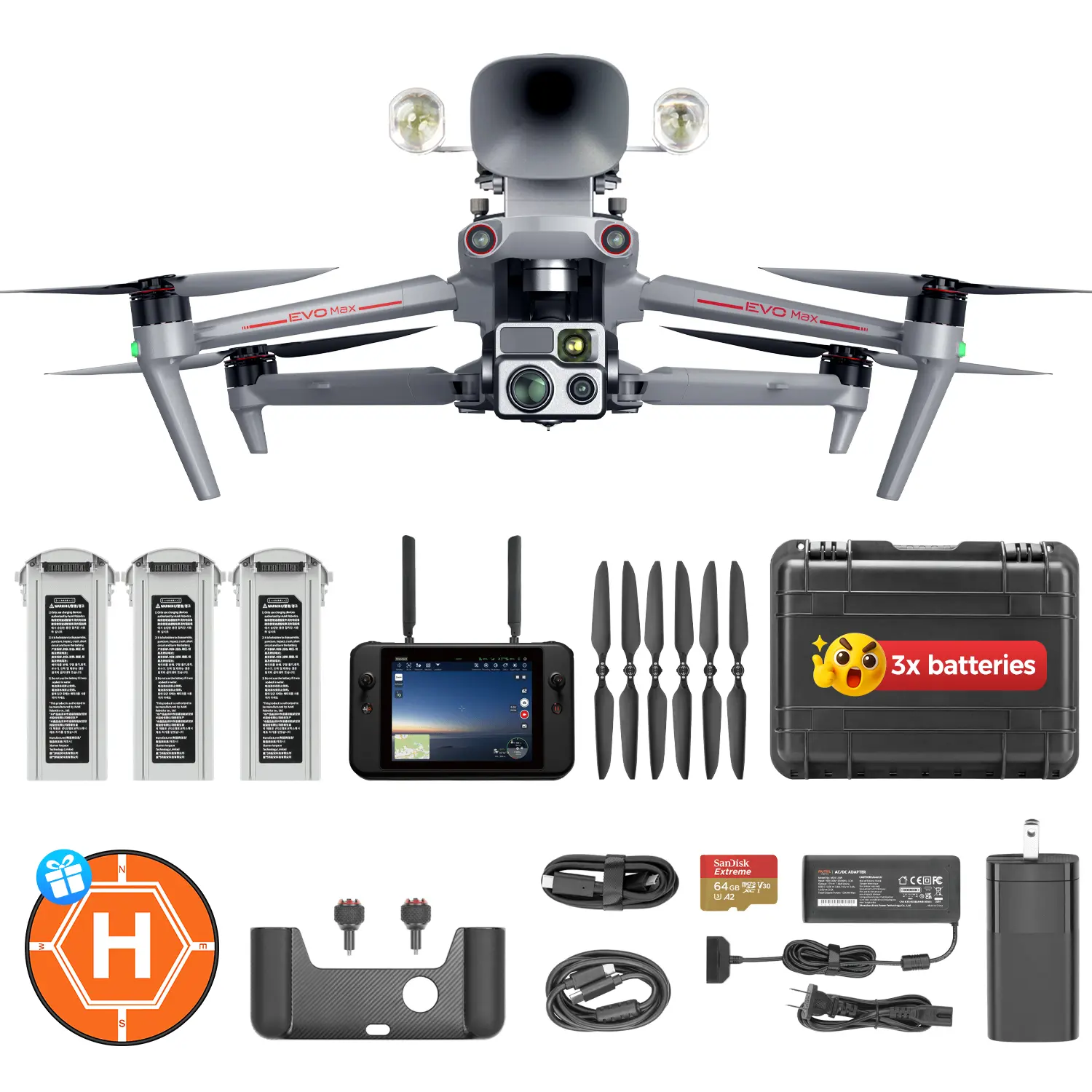 Autel Robotics EVO Max 4T V2 Loudspeaker And Spotlight Bundle - Image 13