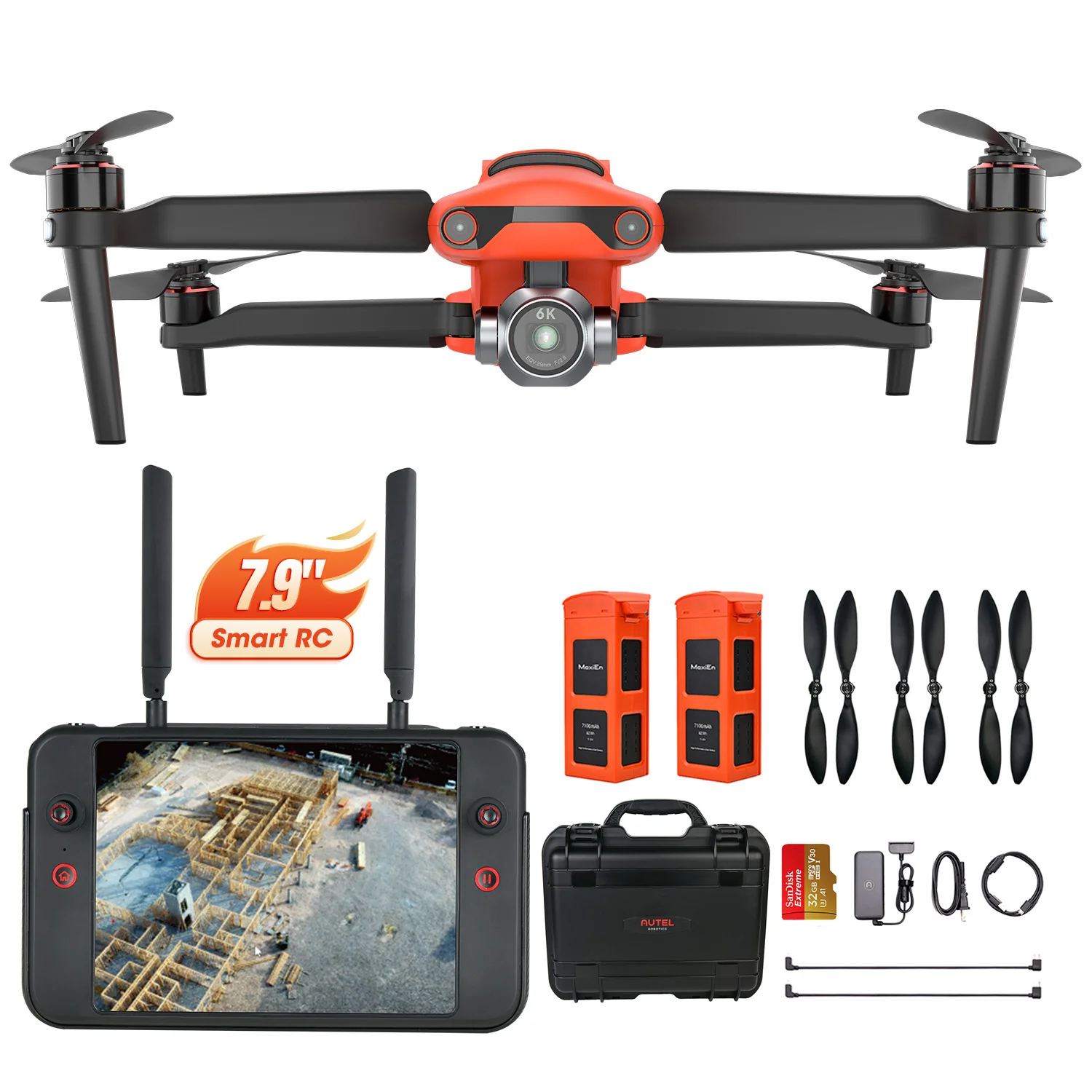 Autel Robotics EVO II Pro (6K) Camera Drone Rugged Bundle Hard Case Combo With Autel 7.9" Smart Controller[V2 Version]] - Image 9